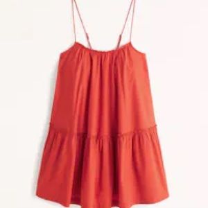 Abercrombie Ruffle Trapeze Mini Dress, size Small NWOT